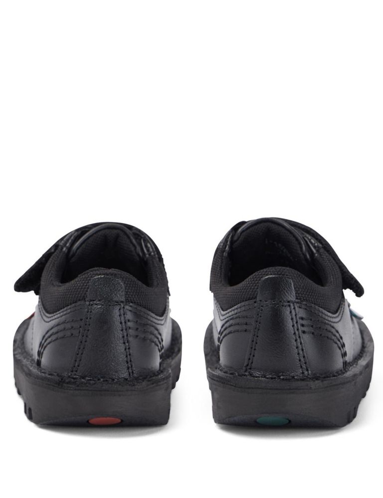 Kids' Leather Riptape School Shoes 3 of 4