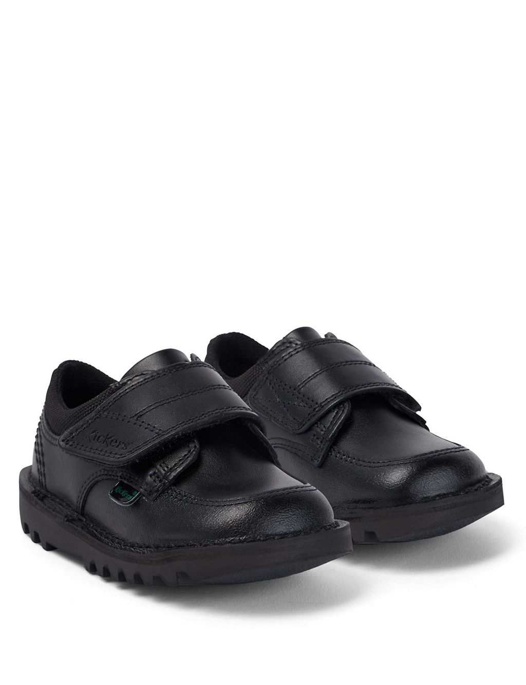 Kids' Leather Riptape School Shoes 1 of 4