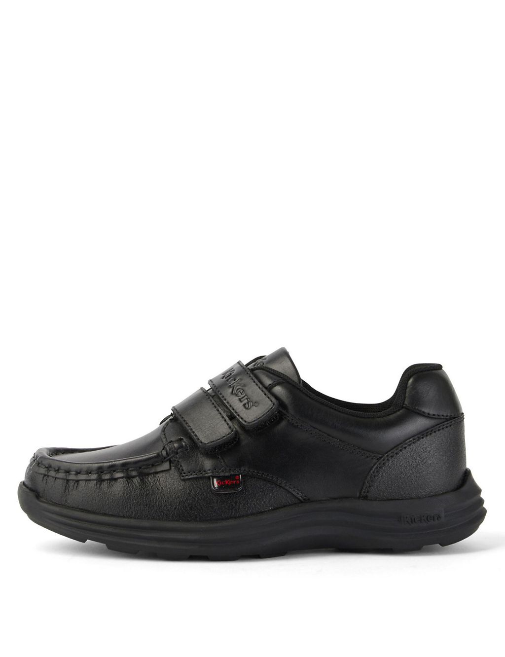 Kids' Leather Riptape School Shoes 3 of 5