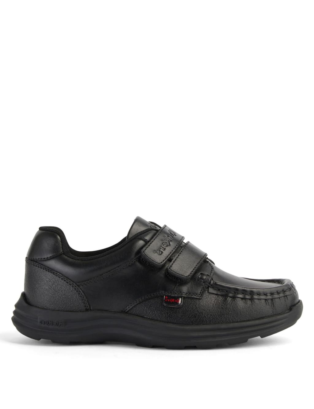 Kids Leather Riptape School Shoes Kickers M S