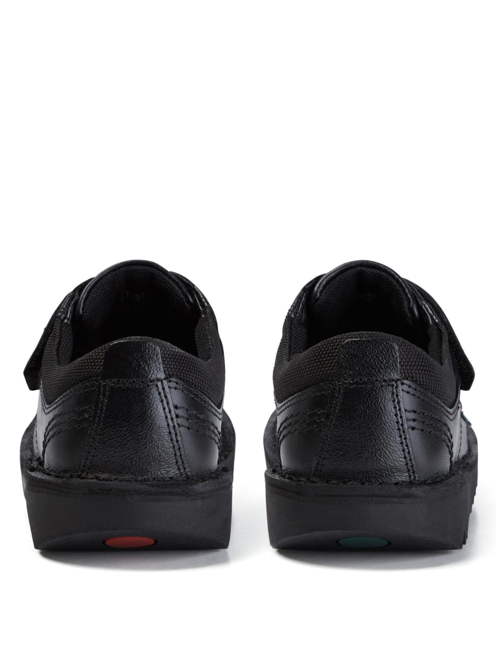 Kids Leather Riptape School Shoes Kickers M S