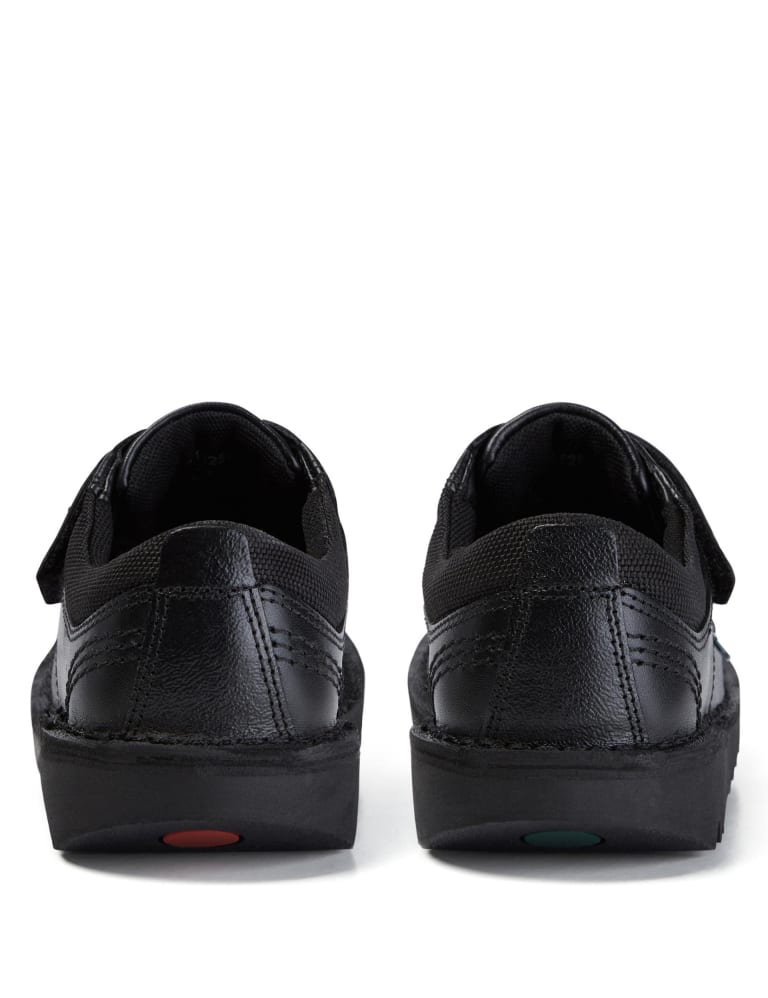 Kids' Leather Riptape School Shoes 3 of 5