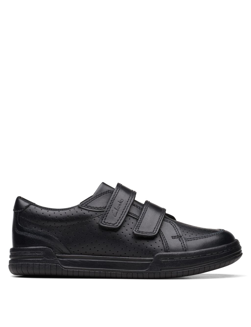 Kids' Leather Riptape School Shoes 3 of 4