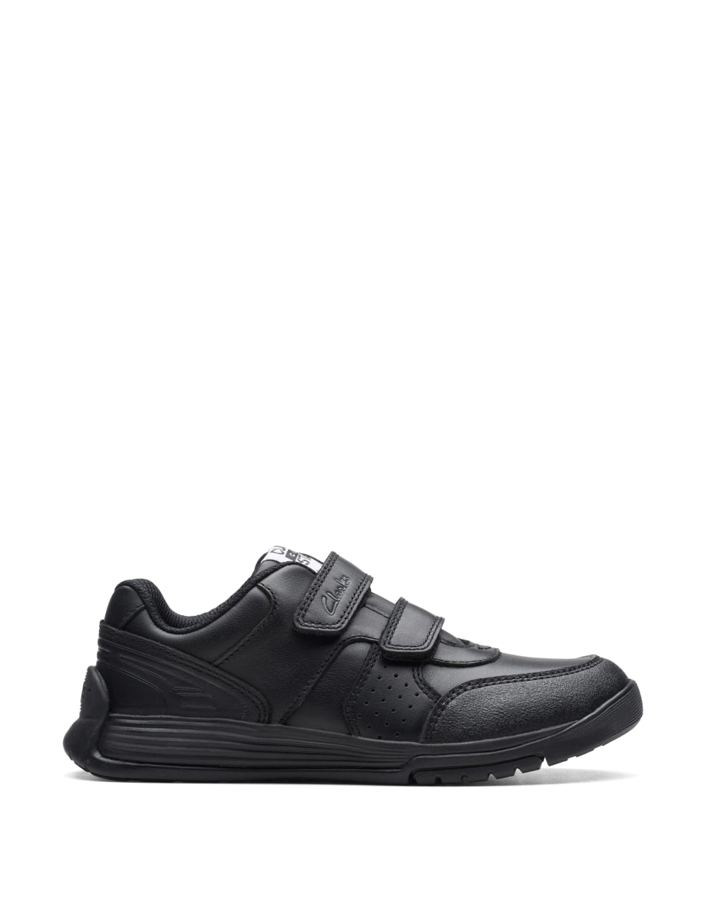 Kids Leather Riptape Trainers 8 Small 2 Large CLARKS M S