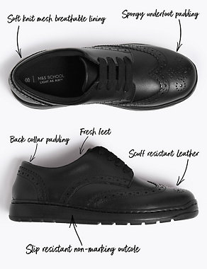 Kids’ Leather School Shoes (13 Small - 7 Large) Image 2 of 5