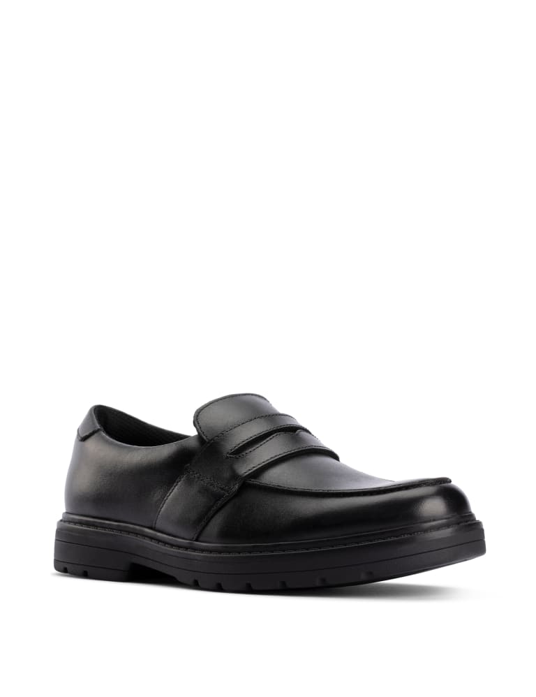 Kids Leather Slip On Loafers 3 Small 7 Small CLARKS M S
