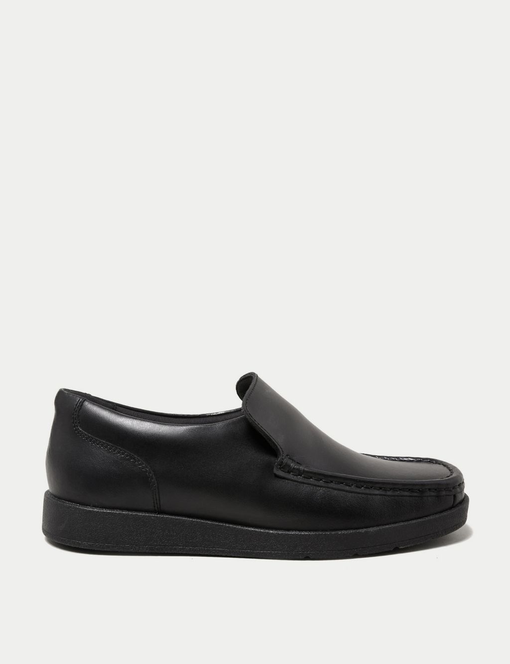 Kids' Leather Slip-on Loafer School Shoes (13 Small - 9 Large) 3 of 6