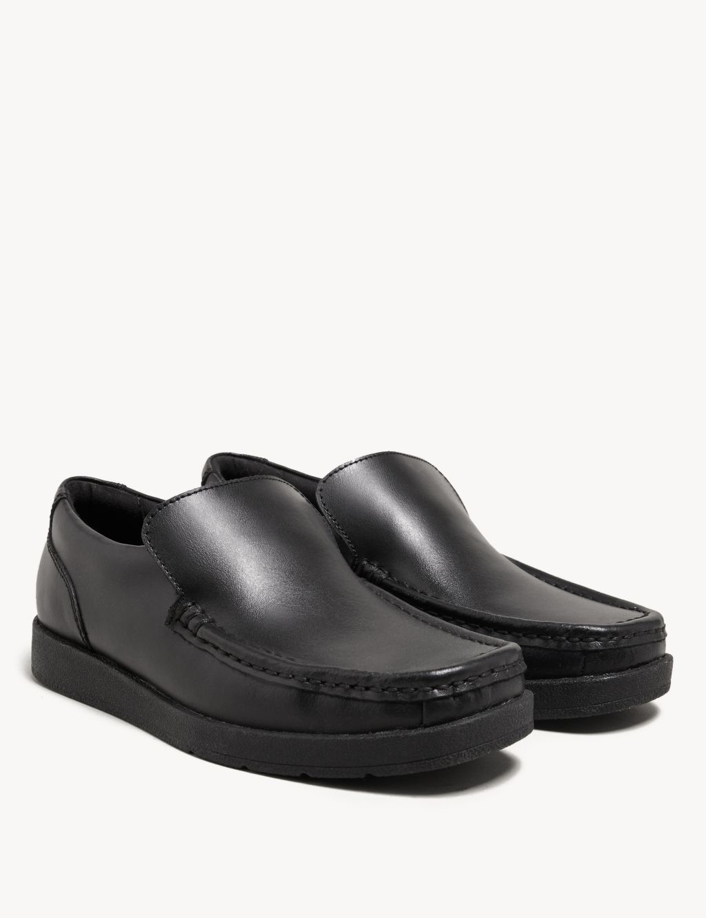 Kids' Leather Slip-on Loafer School Shoes (13 Small - 9 Large) | M&S ...