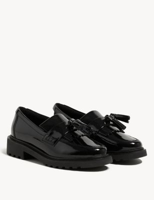 Kids' Leather Slip-on School Shoes (13 Small - 7 Large) Image 2 of 7