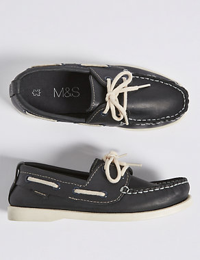 Kids' Leather Slip-on Shoes Image 2 of 5