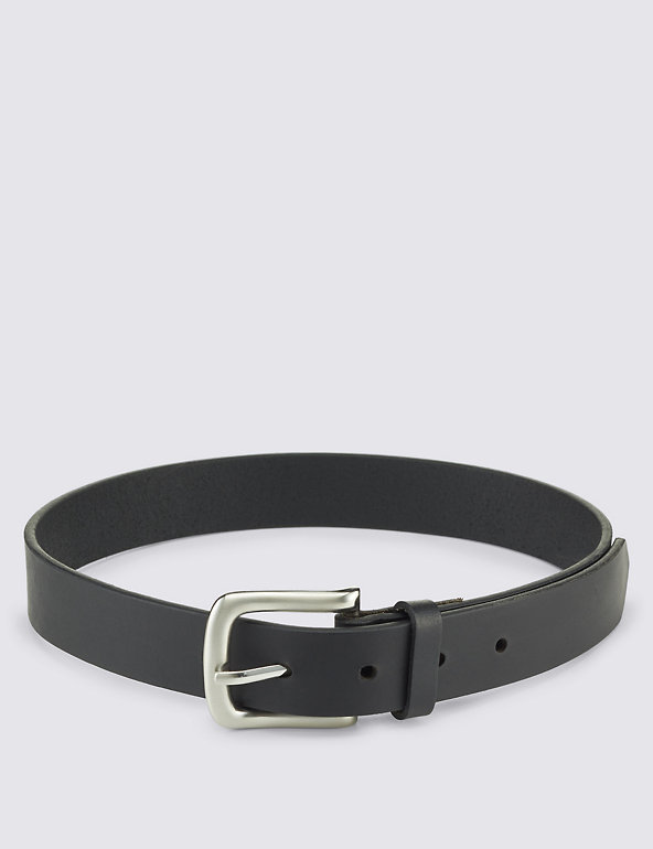Kids' Leather Square Buckle Belt Image 1 of 1
