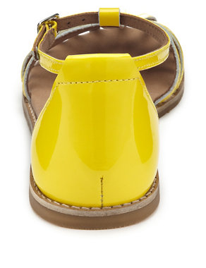 Kids' Leather T-Bar Buckle Sandals Image 2 of 5