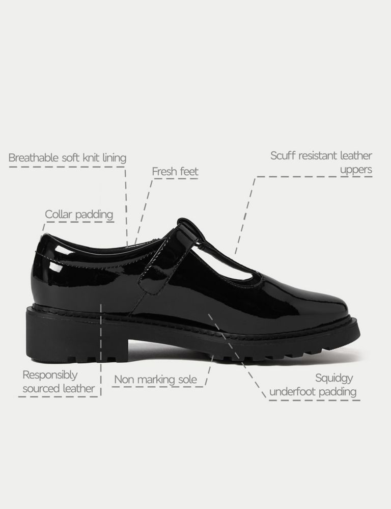 Kids’ Leather T-Bar School Shoes (13 Small - 7 Large) 5 of 5