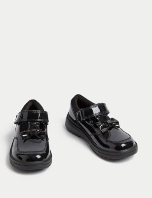 Kids’ Leather T-Bar School Shoes (8 Small - 1 Large) Image 2 of 6