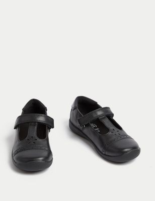 Kids’ Leather T-Bar School Shoes (8 Small - 1 Large) Image 2 of 6