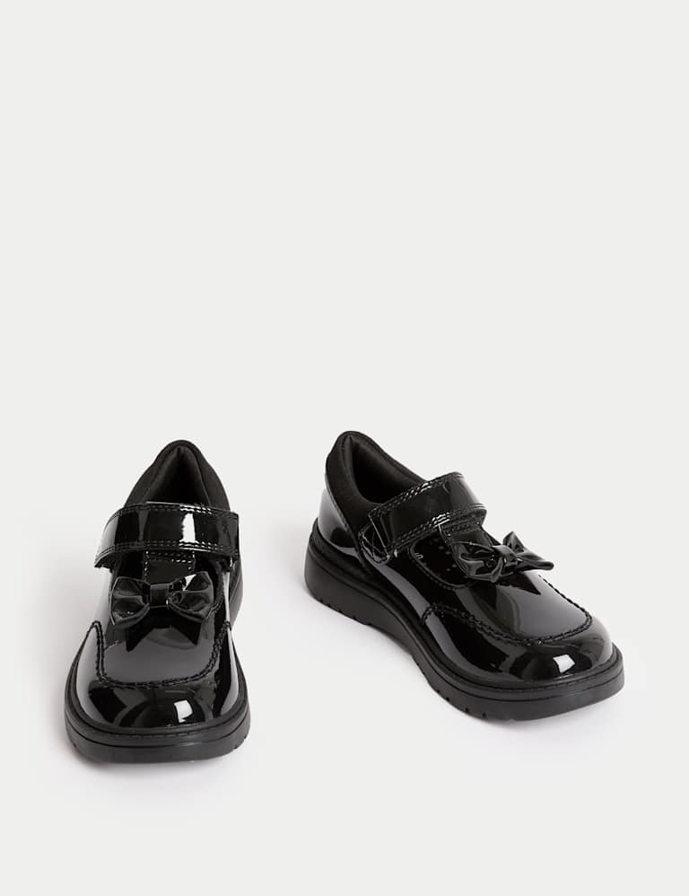 Kids Leather T Bar School Shoes 8 Small 1 Large M S