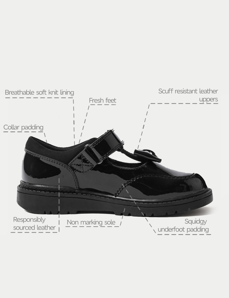 Kids’ Leather T-Bar School Shoes (8 Small - 1 Large) 5 of 5