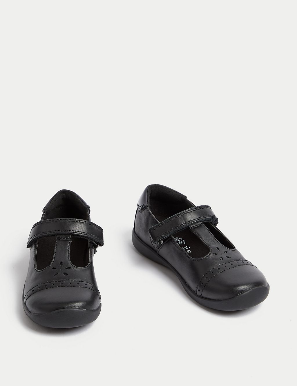 Kids’ Leather T-Bar School Shoes (8 Small - 1 Large) 1 of 5