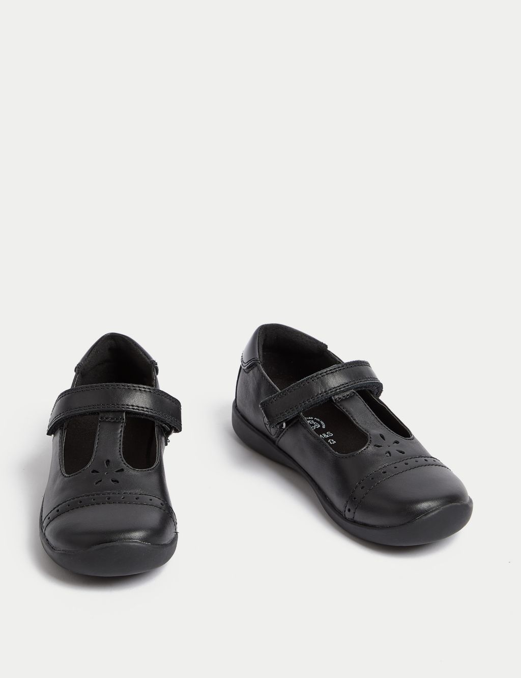 Kids’ Leather T-Bar School Shoes (8 Small - 2 Large) 1 of 5
