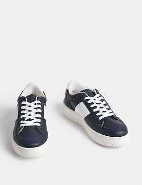 Kids' Leather Trainers (3 Large - 6 Large) Image 2 of 4