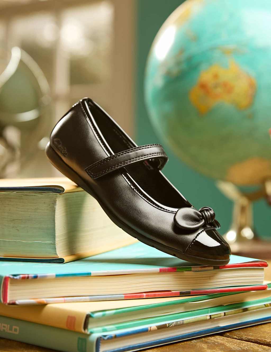 Kids' Leather Wedge Mary Jane School Shoes (13 Small 7 Large) M&S