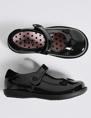 Kids' Leather Wide Fit School Shoes Image 2 of 4