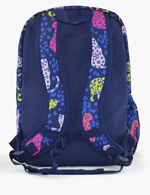 Kids' Leopard Print School Bag Image 2 of 5
