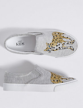 Kids’ Leopard Print Trainers Image 2 of 5