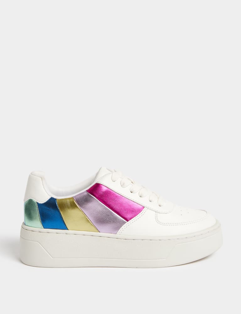 Kids platform trainers best sale