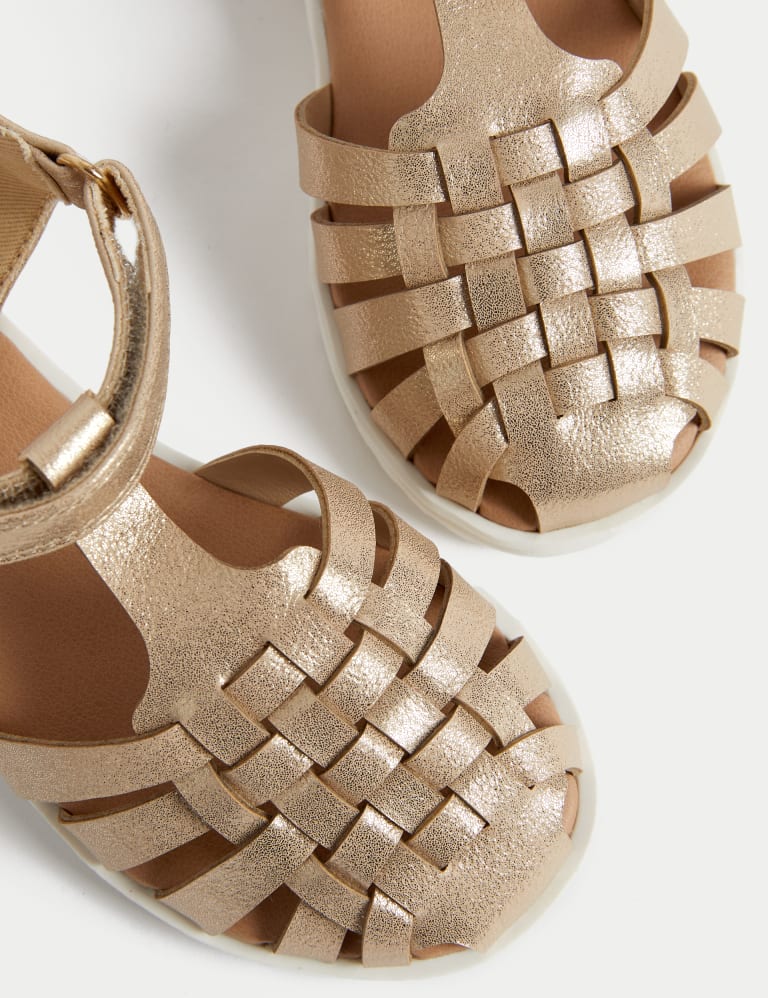 Kids' Metallic Sandals (4 Small - 2 Large) 3 of 4