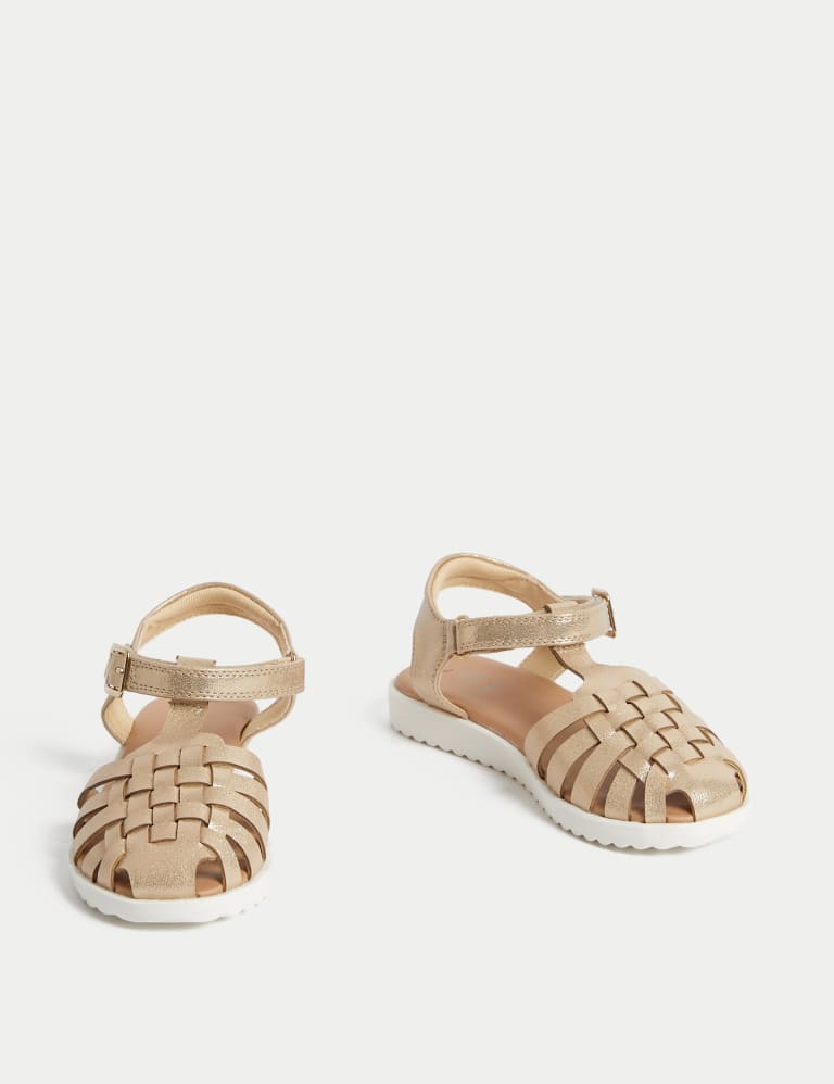 Kids' Metallic Sandals (4 Small - 2 Large) 2 of 4