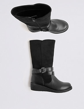 Kids’ Mid-Calf Wedge Boots (13 Small -6 Large) Image 2 of 5