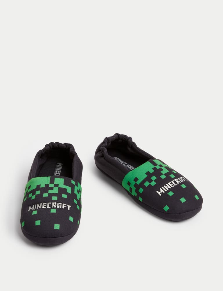Kids Minecraft Slippers 13 Small 7 Large