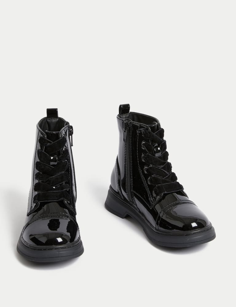 Marks and spencer black clearance patent boots