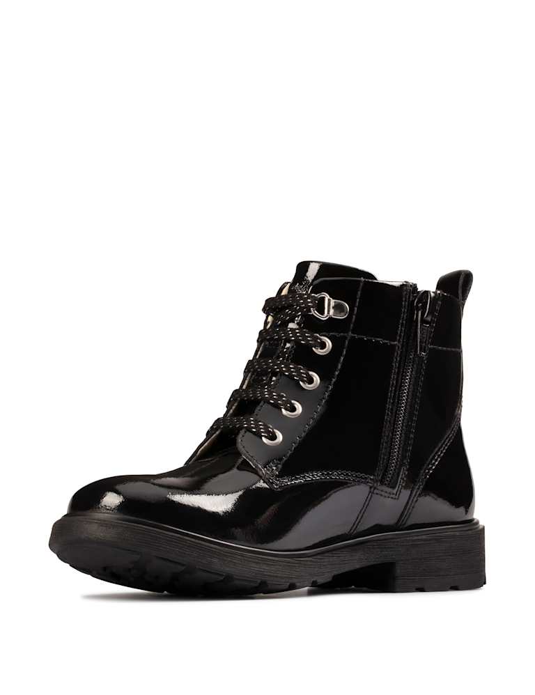 Kids patent boots shop
