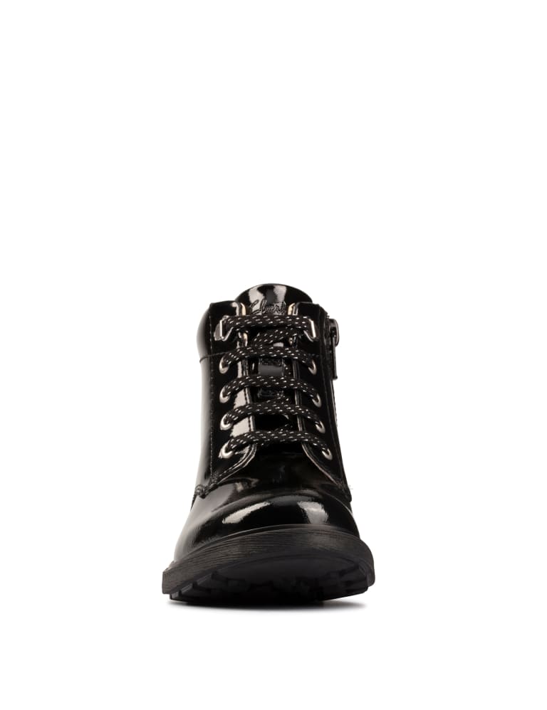 Kids Patent Leather Ankle Boots 10 Small 2 Large