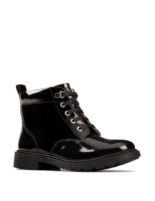 Patent croc ankle online boots