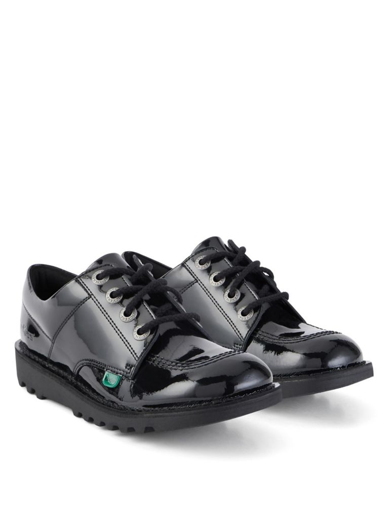 Kids' Patent Leather Lace School Shoes 2 of 5