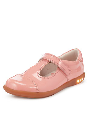 Kids' Patent Leather Light Up T-Bar Shoes Image 2 of 6