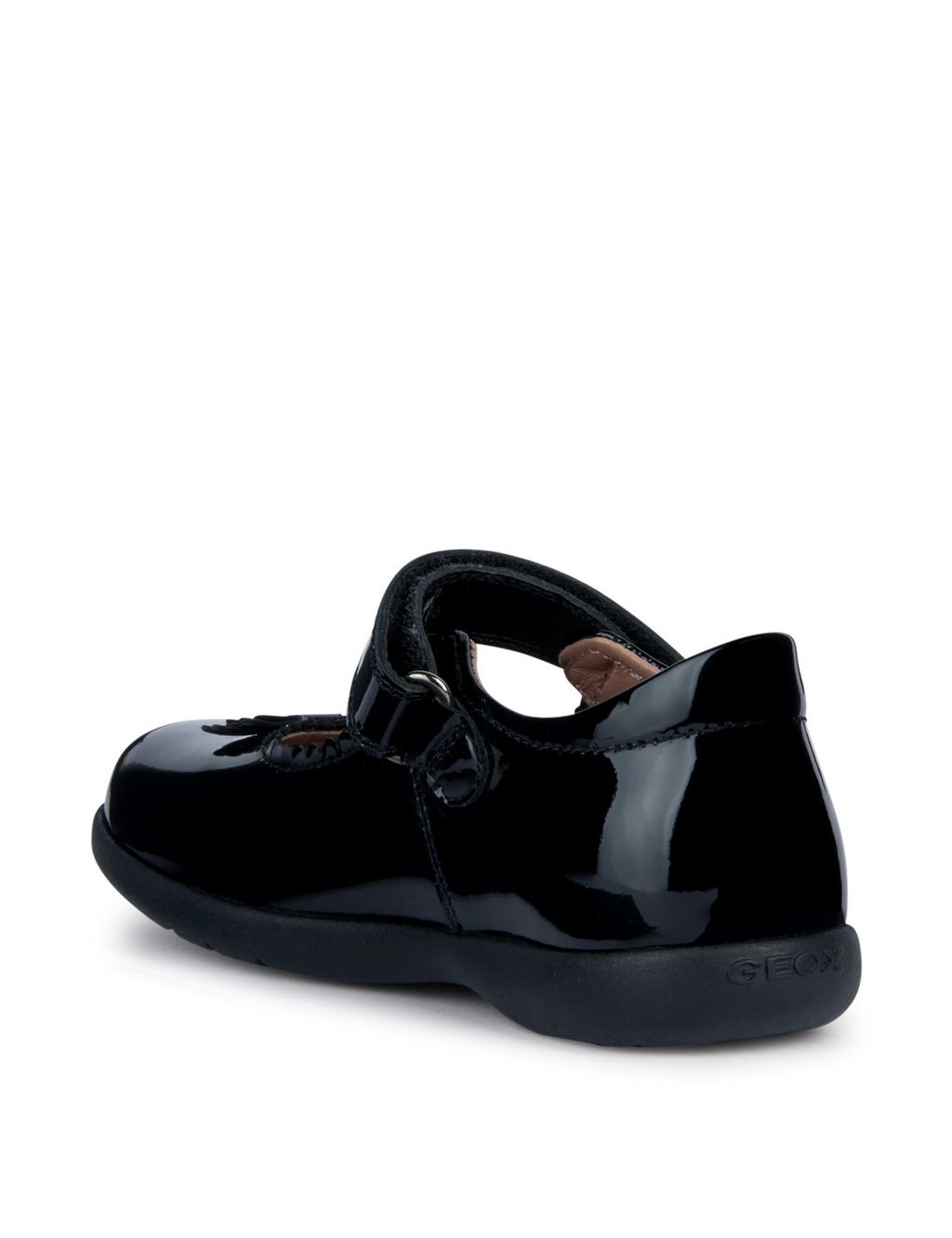Kids' Patent Leather Riptape School Shoes (8½ Smal-12½ Small) | Geox | M&S