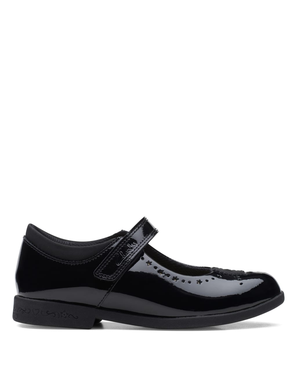 Kids Patent Leather School Shoes 7 Small 12 Small CLARKS M S