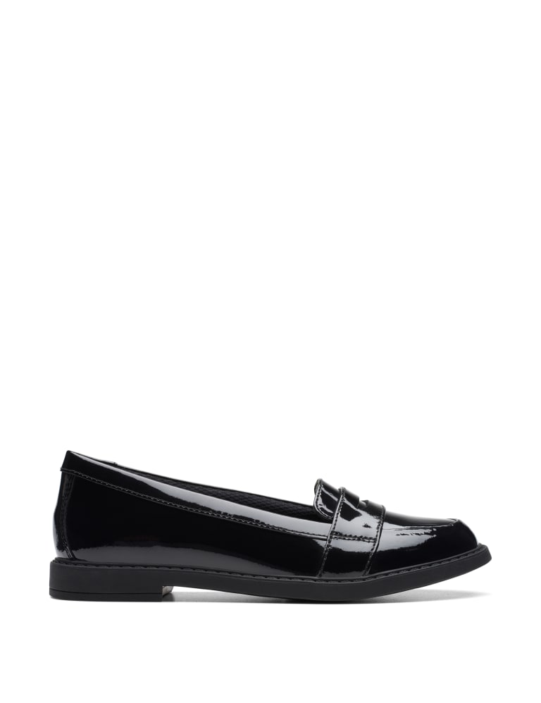 Clarks patent leather loafers outlet