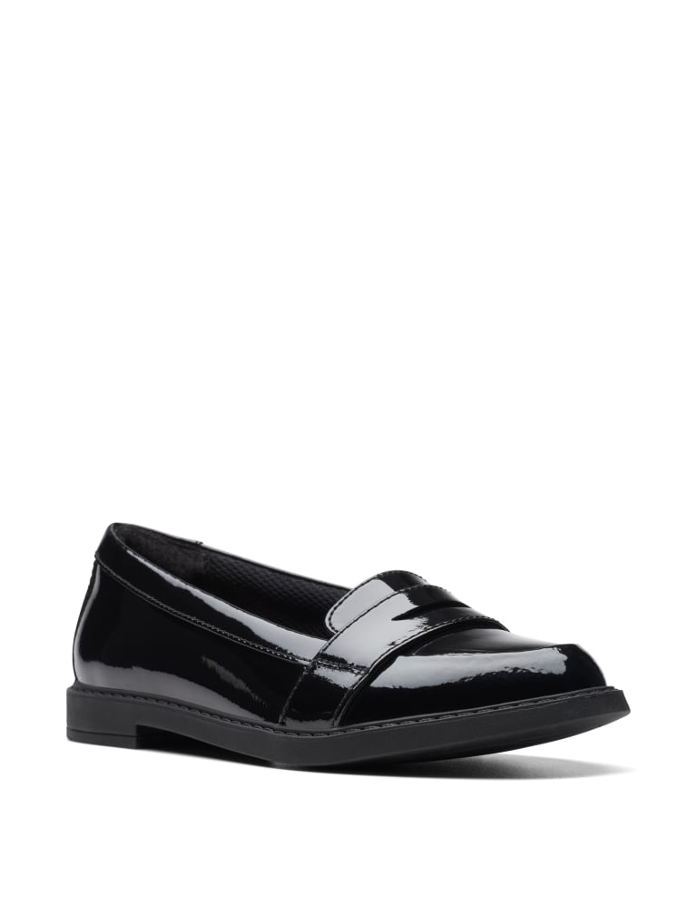 Kids' Patent Leather Slip-On Loafers (13 Small - 2½ Large) 2 of 7