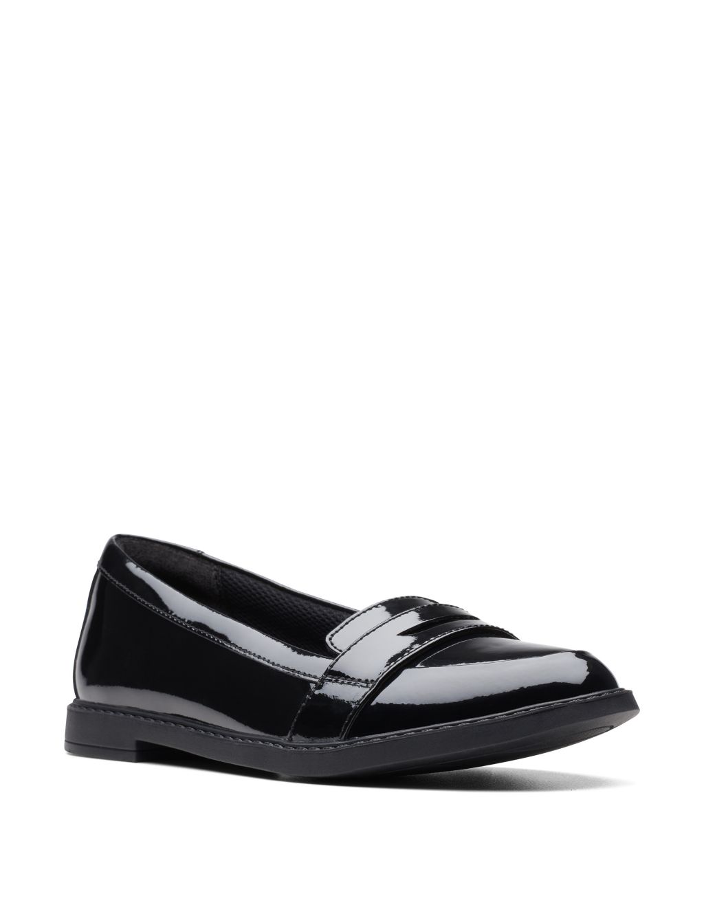 Kids' Patent Leather Slip-On Loafers (3 Small - 8 Small) | CLARKS | M&S