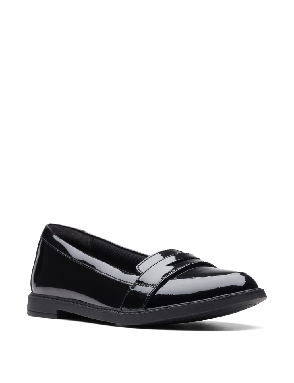 Clarks patent loafers online