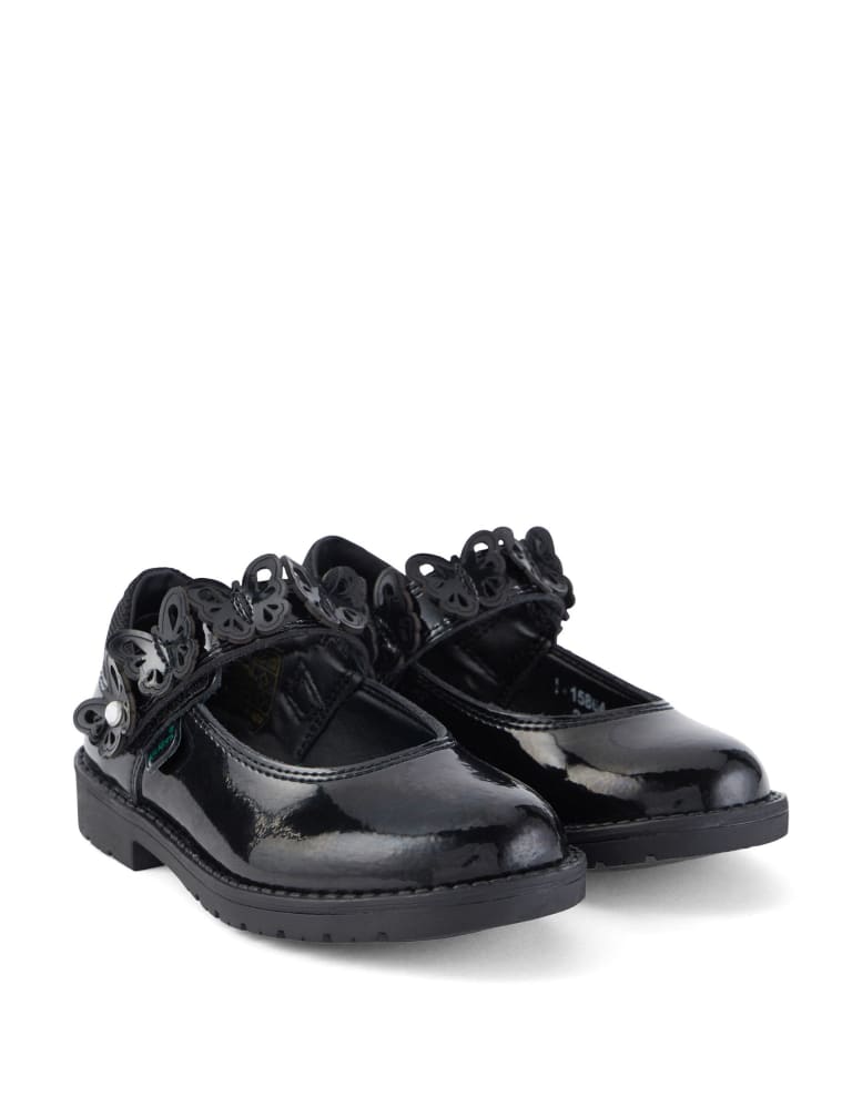 Kids Patent Riptape Mary Jane Shoes 5 Small 12 Small Kickers