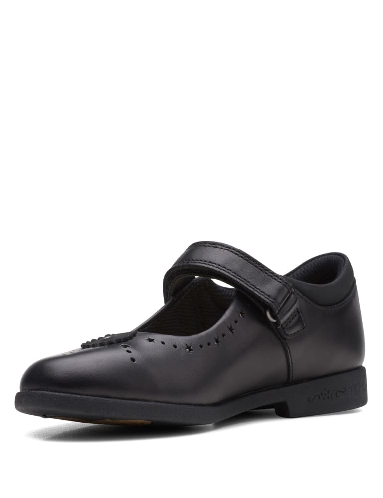 Kids Patent Riptape School Shoes 7 Small 12 Small CLARKS M S