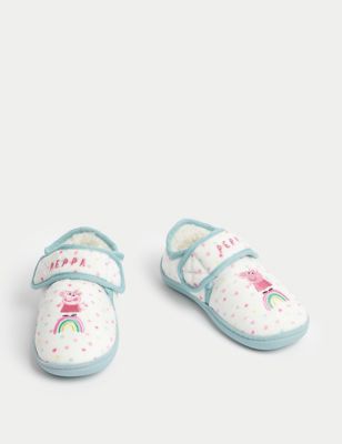 Kids' Peppa Pig™ Riptape Slippers (4 Small - 12 Small) Image 2 of 4