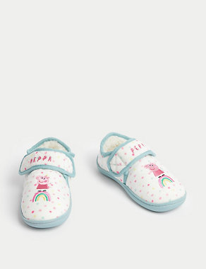 Kids' Peppa Pig™ Riptape Slippers (4 Small - 12 Small) Image 2 of 4