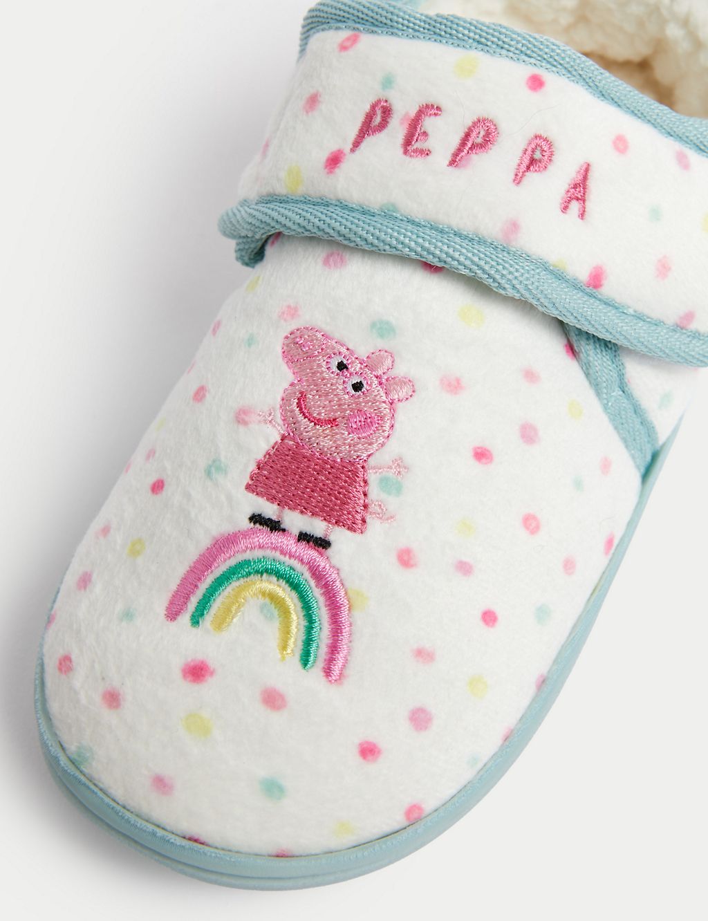 Kids' Peppa Pig™ Riptape Slippers (4 Small - 12 Small) 2 of 4